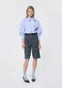 Scott Shorts navy blue with small checks Night TARA JARMON CH