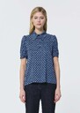 Tonino top midnight blue with mini heart print Night TARA JARMON CH