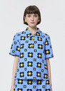 Tania top Sky blue floral print Horizon TARA JARMON CH