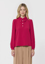 Tonio top red crepe Garnet TARA JARMON CH