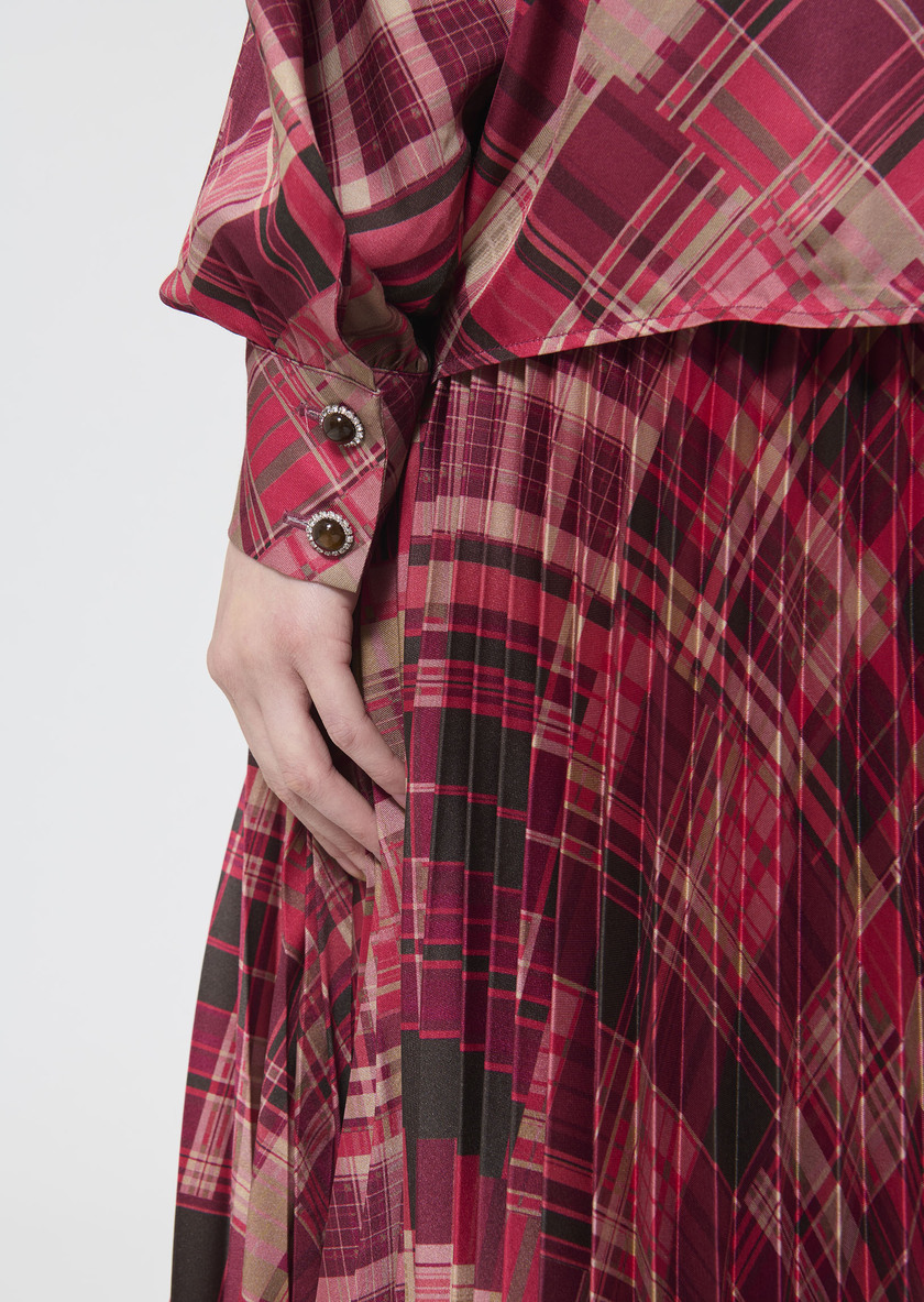 Candya shirt pink plaid print Raspberry TARA JARMON CH