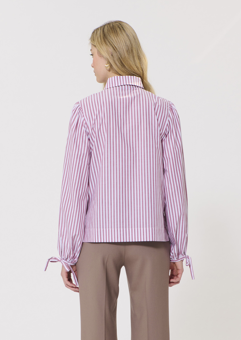 Calyette Shirt pink striped poplin Rosewood TARA JARMON CH