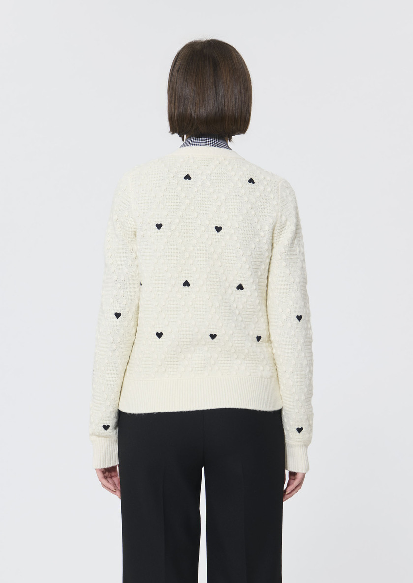 Guy Vest ecru wool with a cashmere feel Off-white TARA JARMON CH