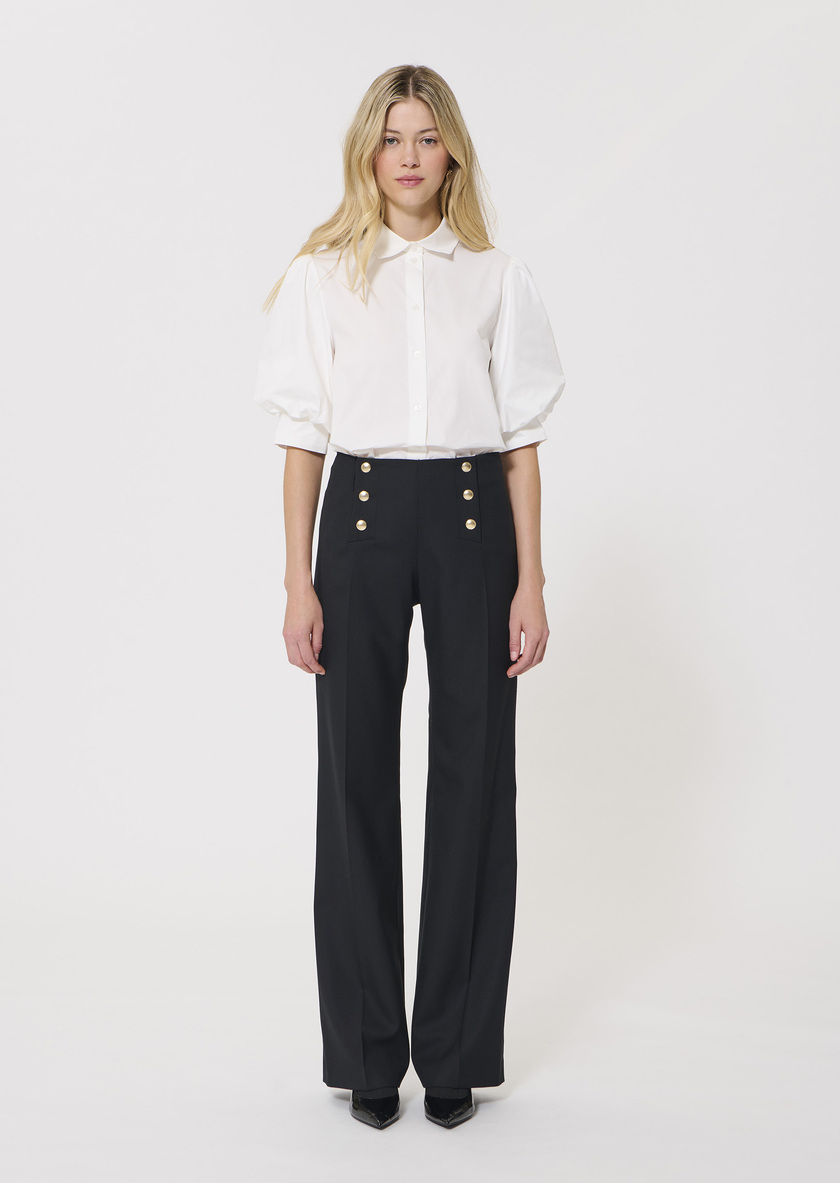 Pepino trousers black cold wool Black TARA JARMON CH