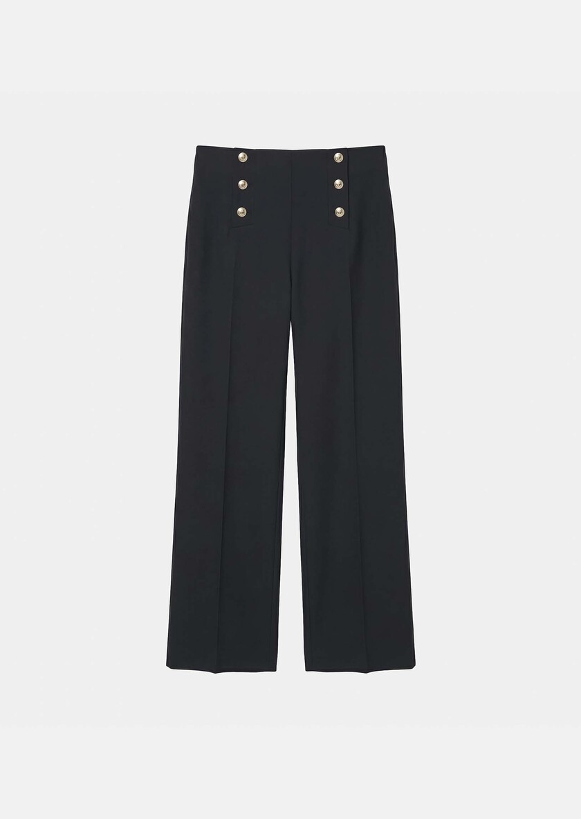 Pepino trousers black cold wool Black TARA JARMON CH