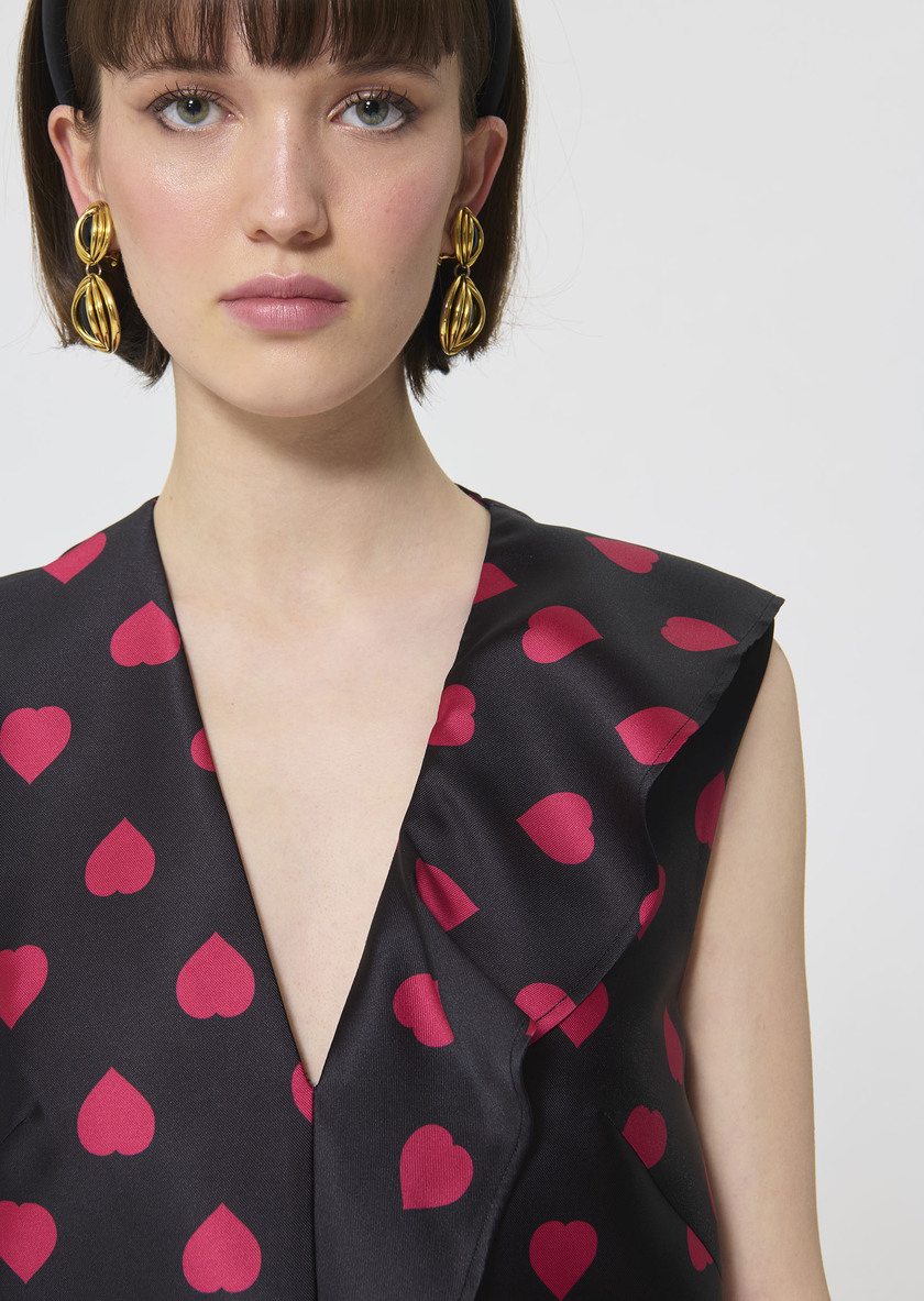 Rumba Dress black with heart print Black TARA JARMON CH