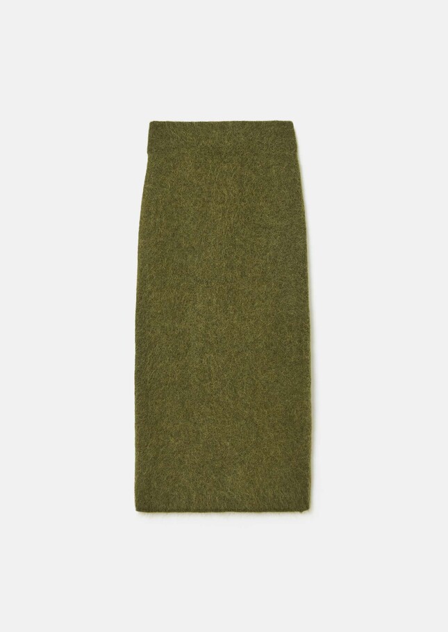 Janna skirt green brushed alpaca Green TARA JARMON CH