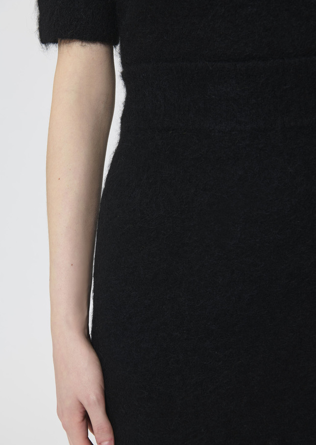 Janna skirt black brushed alpaca Black TARA JARMON CH