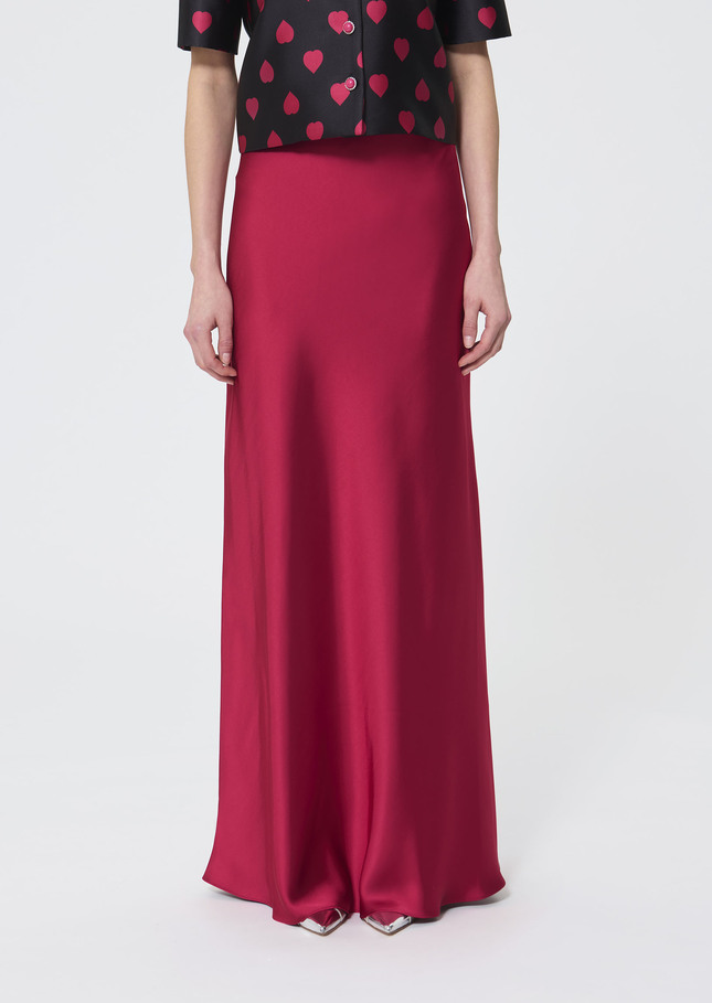 Jesta skirt red satin Garnet TARA JARMON CH