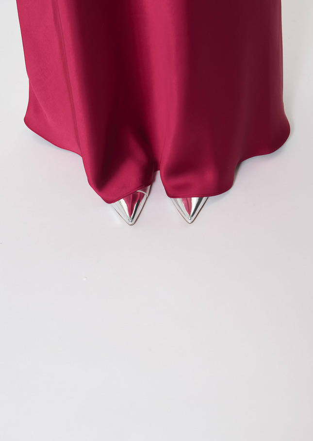 Jesta skirt red satin Garnet TARA JARMON CH
