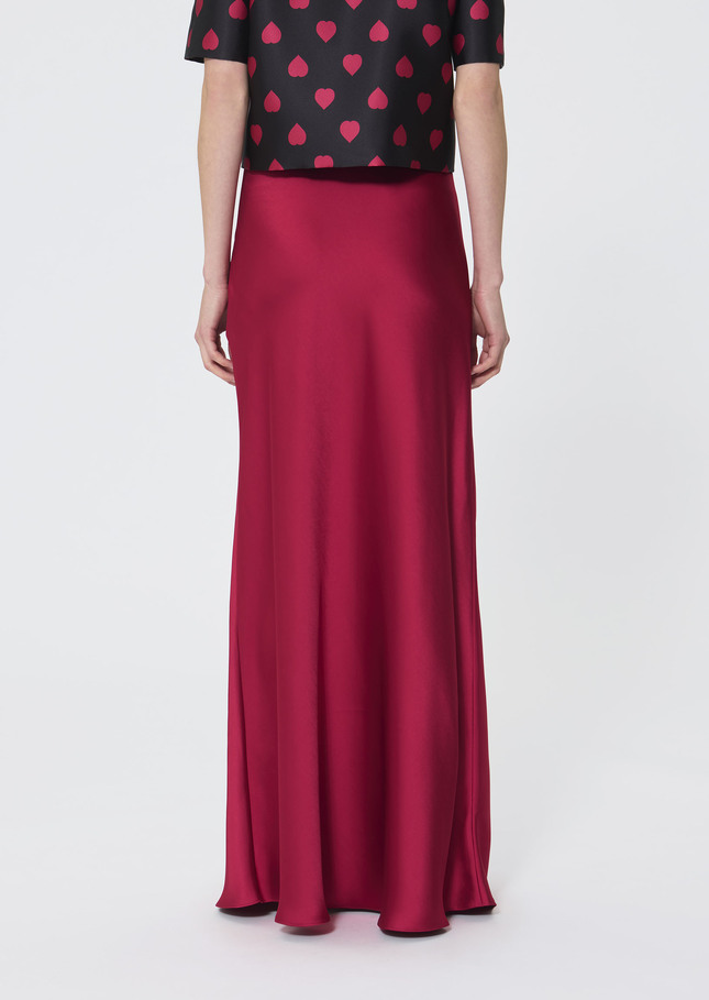 Jesta skirt red satin Garnet TARA JARMON CH