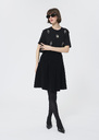 Jello Skirt black bouclé knit Black TARA JARMON CH