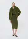 Janna skirt green brushed alpaca Green TARA JARMON CH