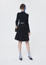 Jeanne skirt midnight blue in cold wool Night TARA JARMON CH