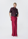 Jesta skirt red satin Garnet TARA JARMON CH