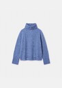 Pocciolia Sweater sky blue in wool and alpaca Black, Blush, Horizon, Off-white TARA JARMON CH
