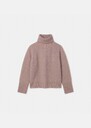 Pocciolia Sweater pale pink wool and alpaca Black, Blush, Horizon, Off-white TARA JARMON CH