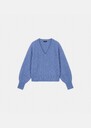Paz sweater sky blue in wool and alpaca Almond, Black, Blush, Horizon, Lemon yellow, Night, Off-white, Old pink TARA JARMON CH