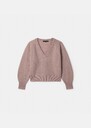 Paz sweater pale pink wool and alpaca Almond, Black, Blush, Horizon, Lemon yellow, Night, Off-white, Old pink TARA JARMON CH