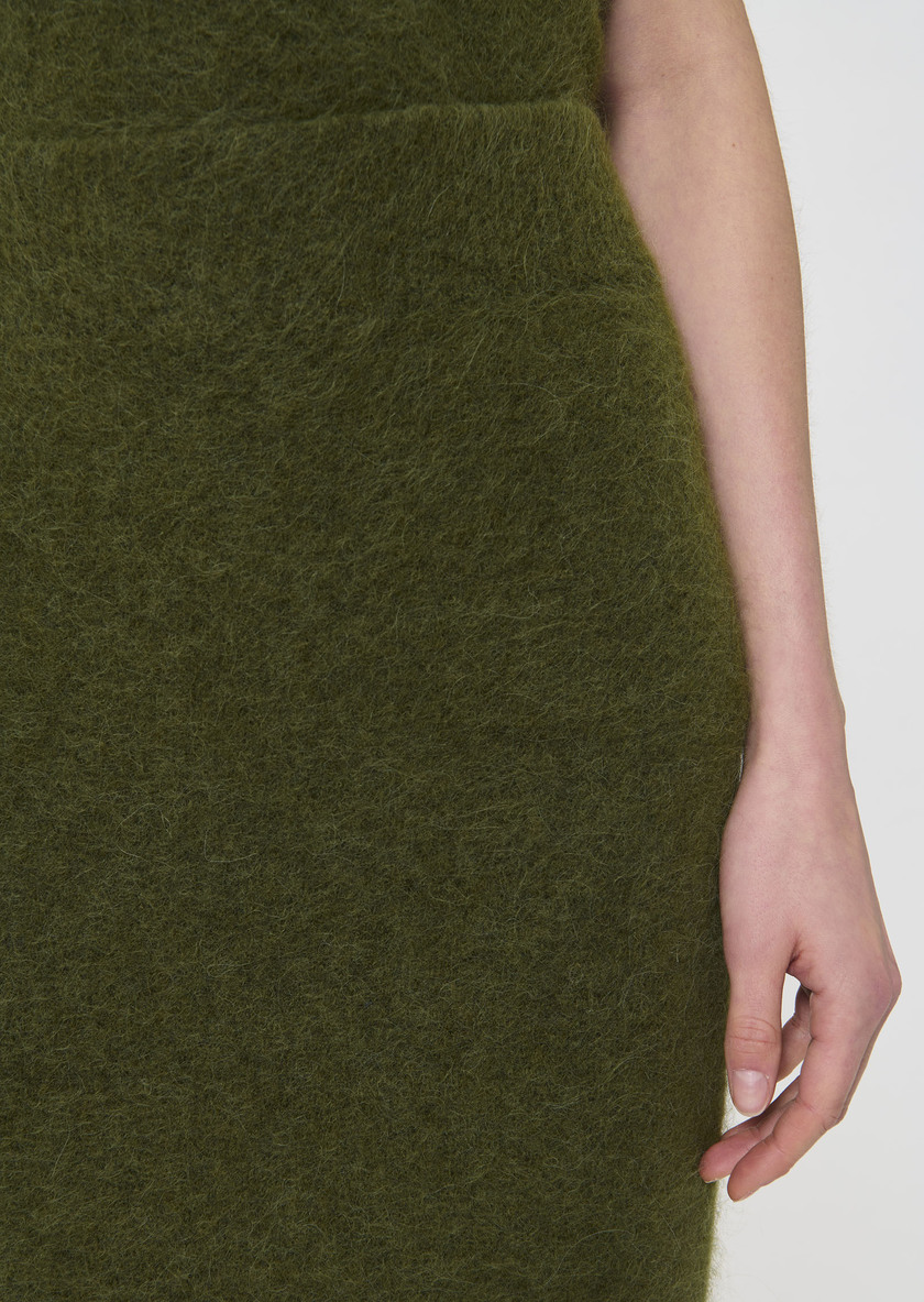 Janna skirt green brushed alpaca Green TARA JARMON CH