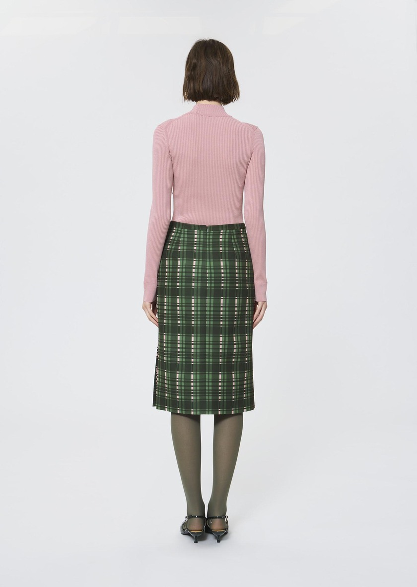 Jaden skirt green with a tartan check Cactus TARA JARMON CH