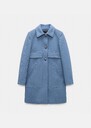 Marley Coat sky blue woolen cloth Horizon TARA JARMON CH