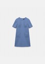 Renata dress blue double canvas Horizon TARA JARMON CH