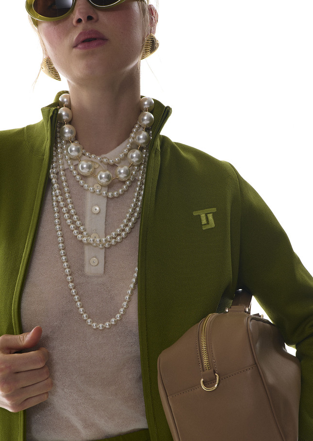 Belladonna Necklace ecru with large beads Off-white TARA JARMON CH