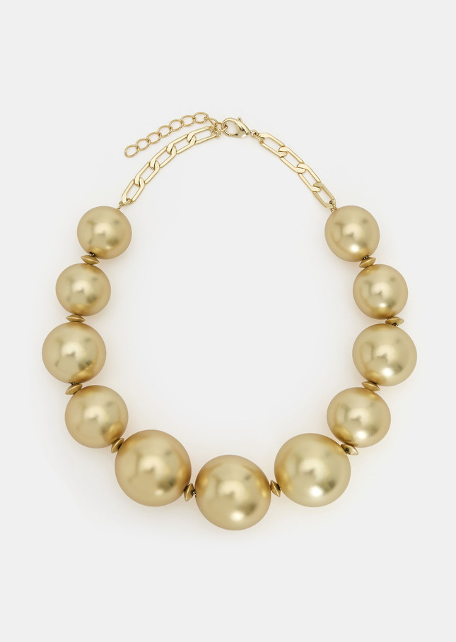 Belladonna Necklace golden with large pearls Gold TARA JARMON CH