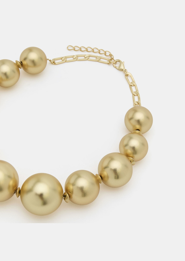 Belladonna Necklace golden with large pearls Gold TARA JARMON CH