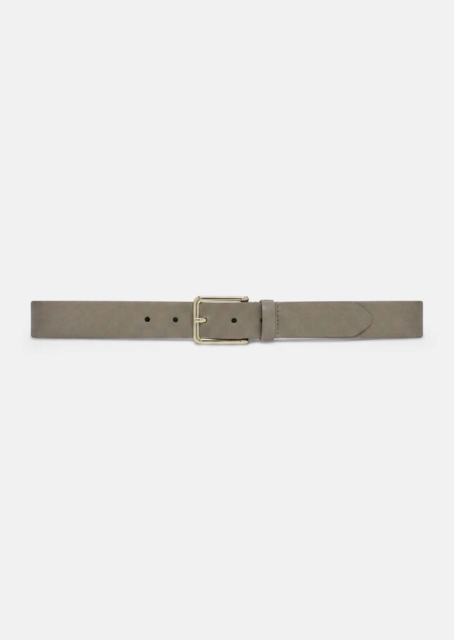 Louise Belt ecru smooth leather Craie TARA JARMON CH