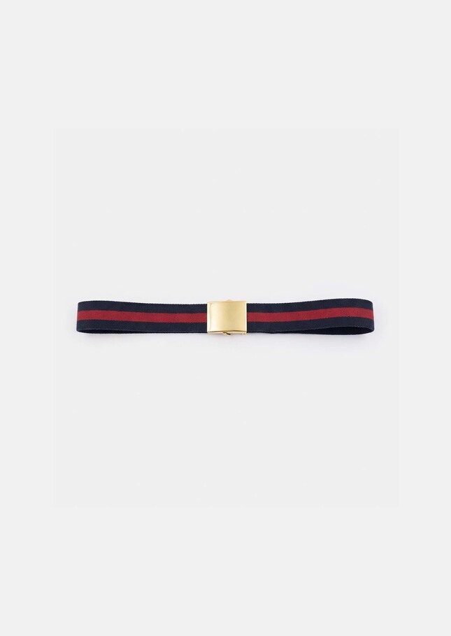 Lucas Belt navy blue stripes Night TARA JARMON CH
