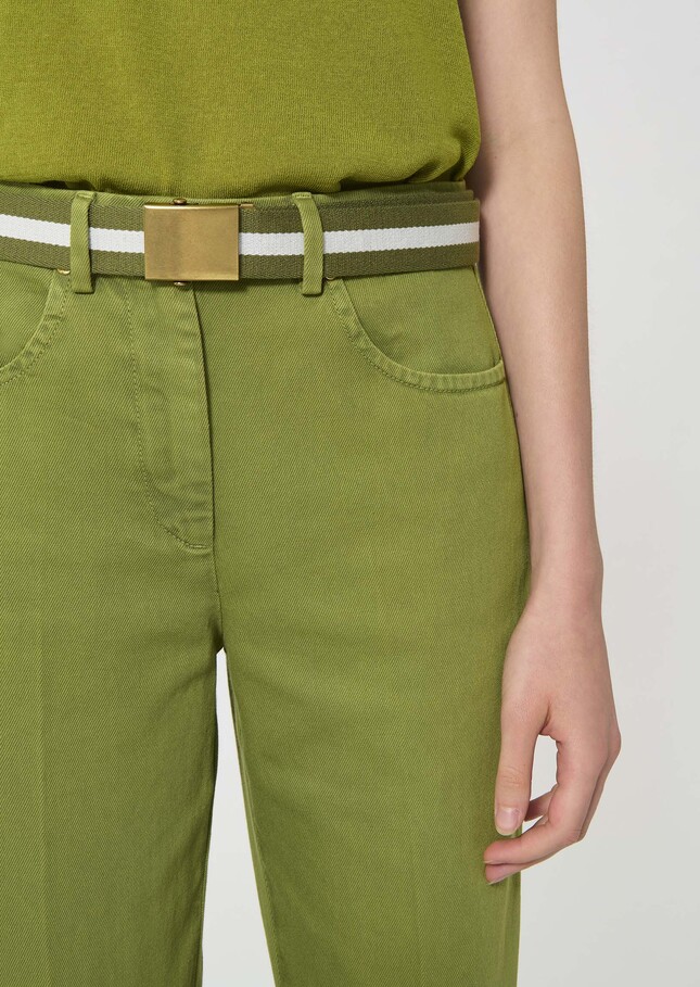 Lucas Belt green with stripes Pomme TARA JARMON CH
