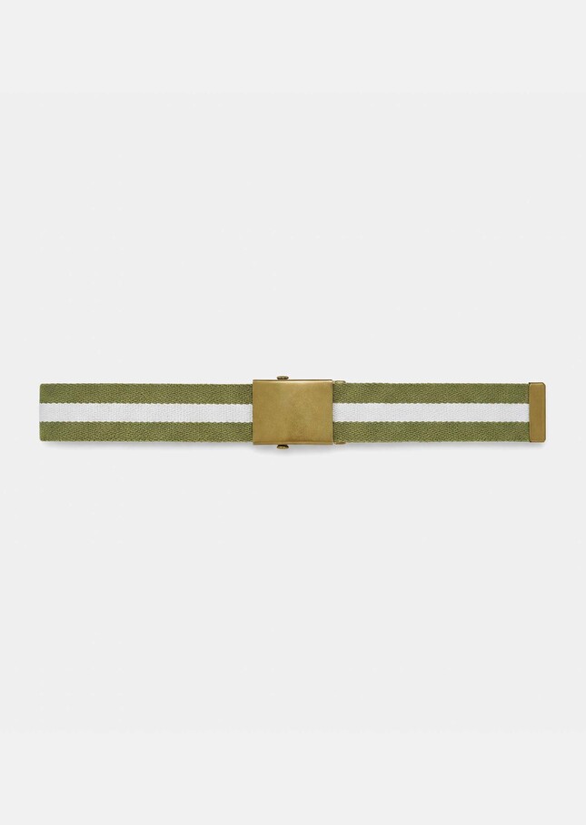 Lucas Belt green with stripes Pomme TARA JARMON CH