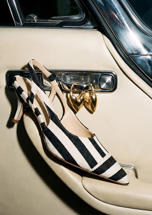 Ketty pumps navy blue stripes Night TARA JARMON CH