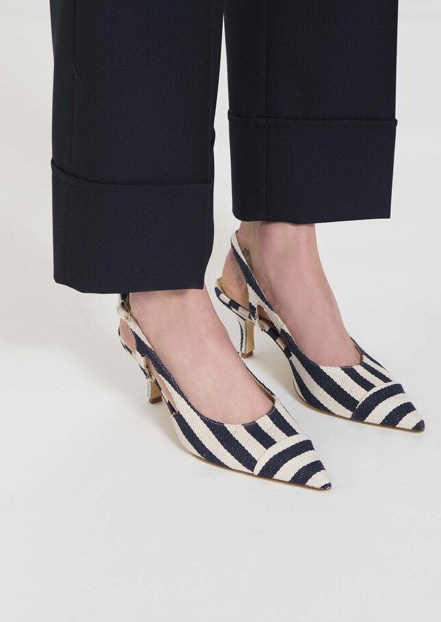 Ketty pumps navy blue stripes Night TARA JARMON CH