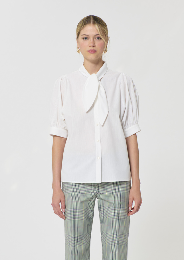 Candyce shirt ecru ribbed cotton Off-white TARA JARMON CH