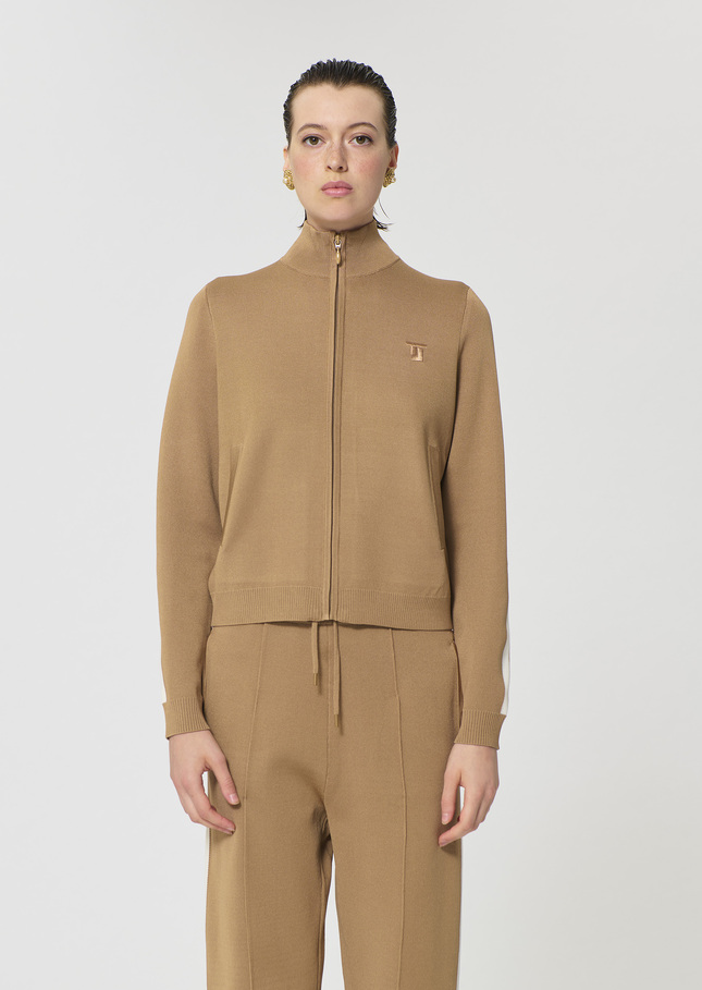 Gabrielle vest beige technical mesh Miel TARA JARMON CH