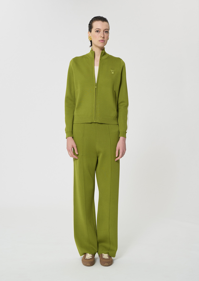 Gabrielle vest green technical mesh Pomme TARA JARMON CH