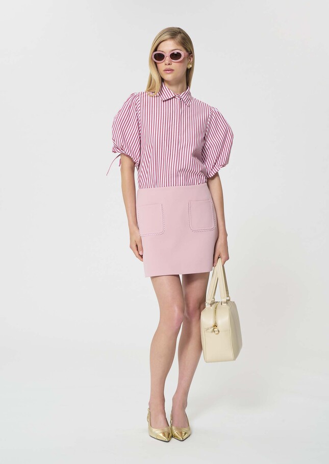 Jadis Skirt pale pink double canvas Blush TARA JARMON CH