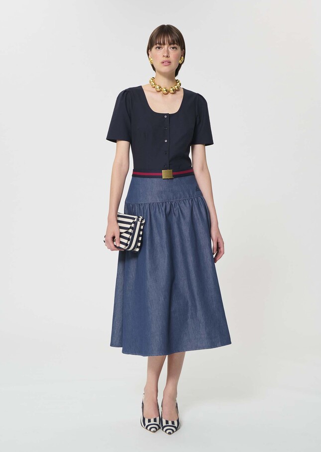 Jude Skirt light blue denim Denim TARA JARMON CH