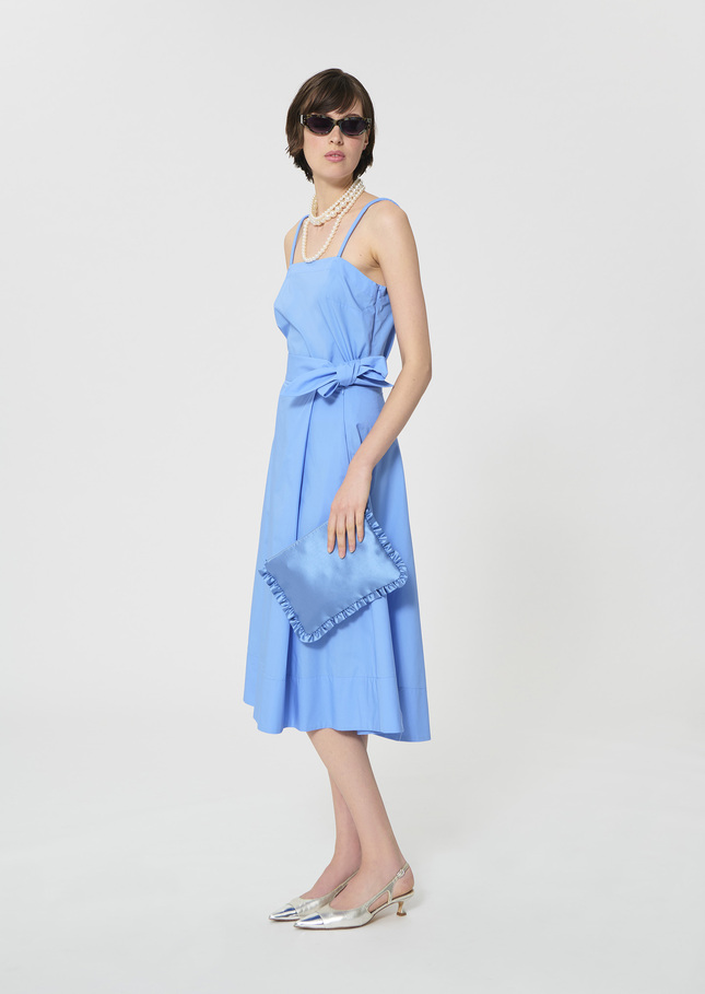 Jolly Skirt sky blue poplin Horizon TARA JARMON CH