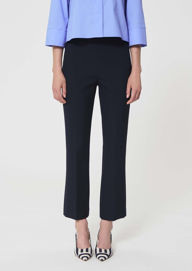 Paulin Trousers midnight blue double canvas Night TARA JARMON CH