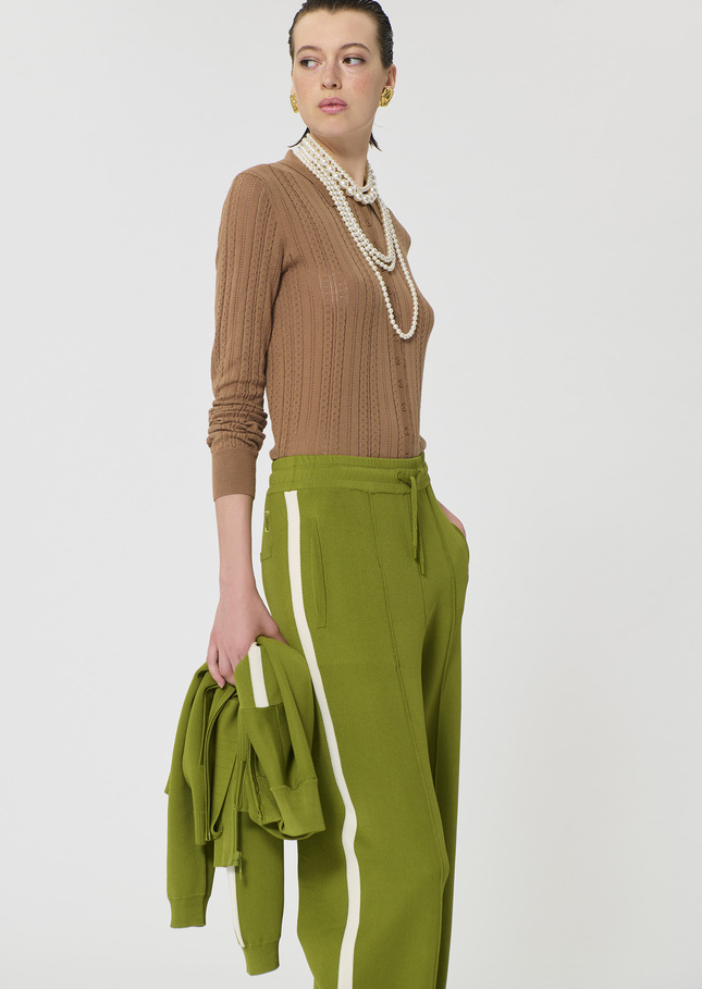 Paco sweater beige silky cotton Miel TARA JARMON CH
