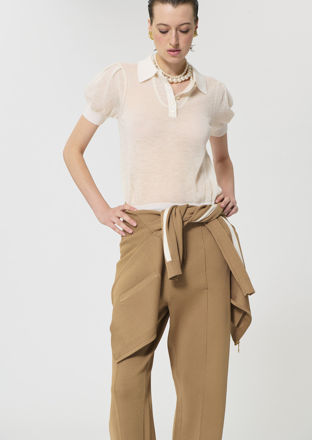 Poppie Sweater ecru in extra fine mohair Off-white TARA JARMON CH