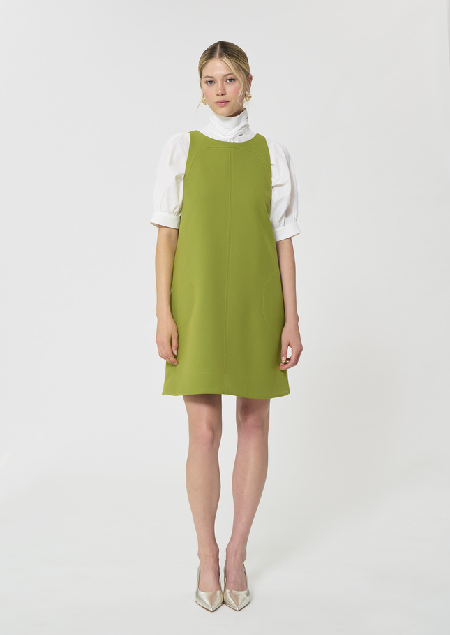 Rodney Dress green double canvas Pomme TARA JARMON CH