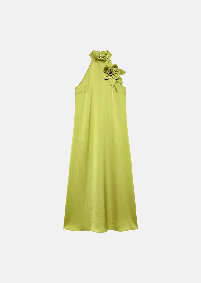 Rosso Dress green satin Anis TARA JARMON CH