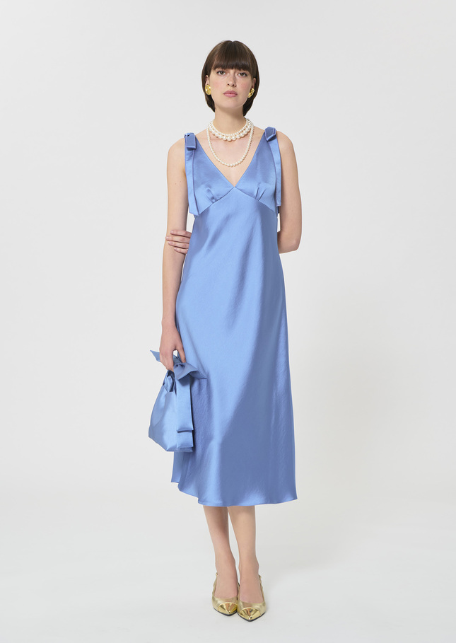 Romance Dress sky blue satin Horizon TARA JARMON CH