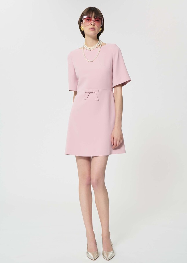 Romina dress pale pink in fluid crepe Blush TARA JARMON CH