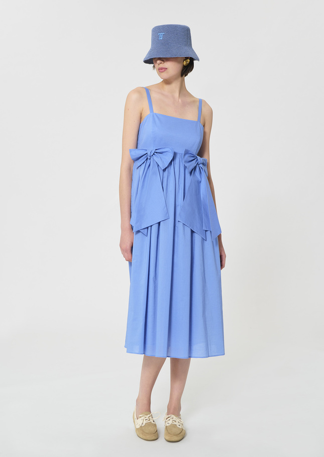 Renée Dress sky blue cotton voile Horizon TARA JARMON CH